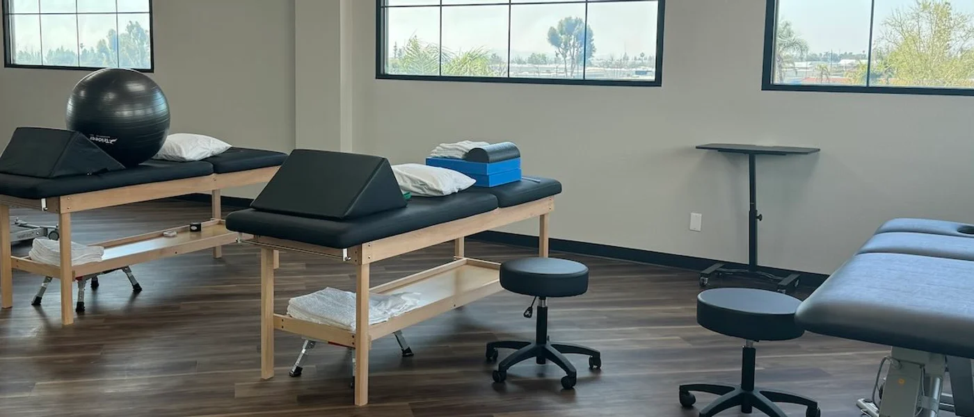 Physical therapy rehabilitation gym at Premier Limb Lengthening in Upland California