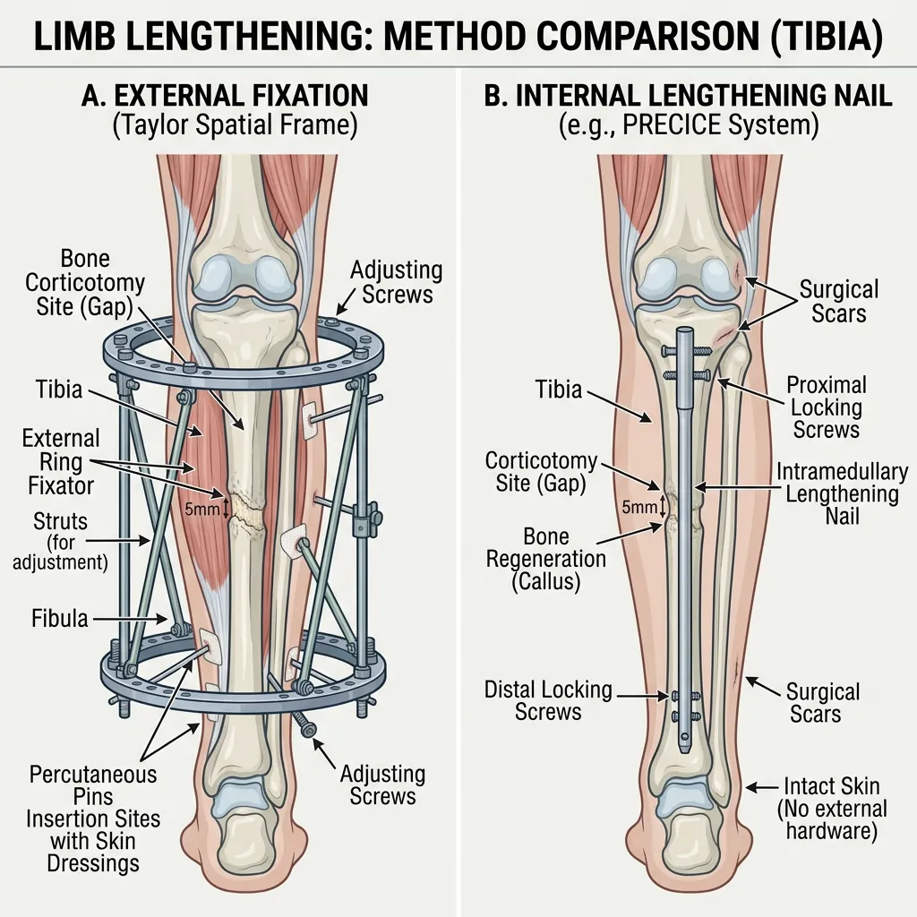 External vs Internal Lengthening Comparison