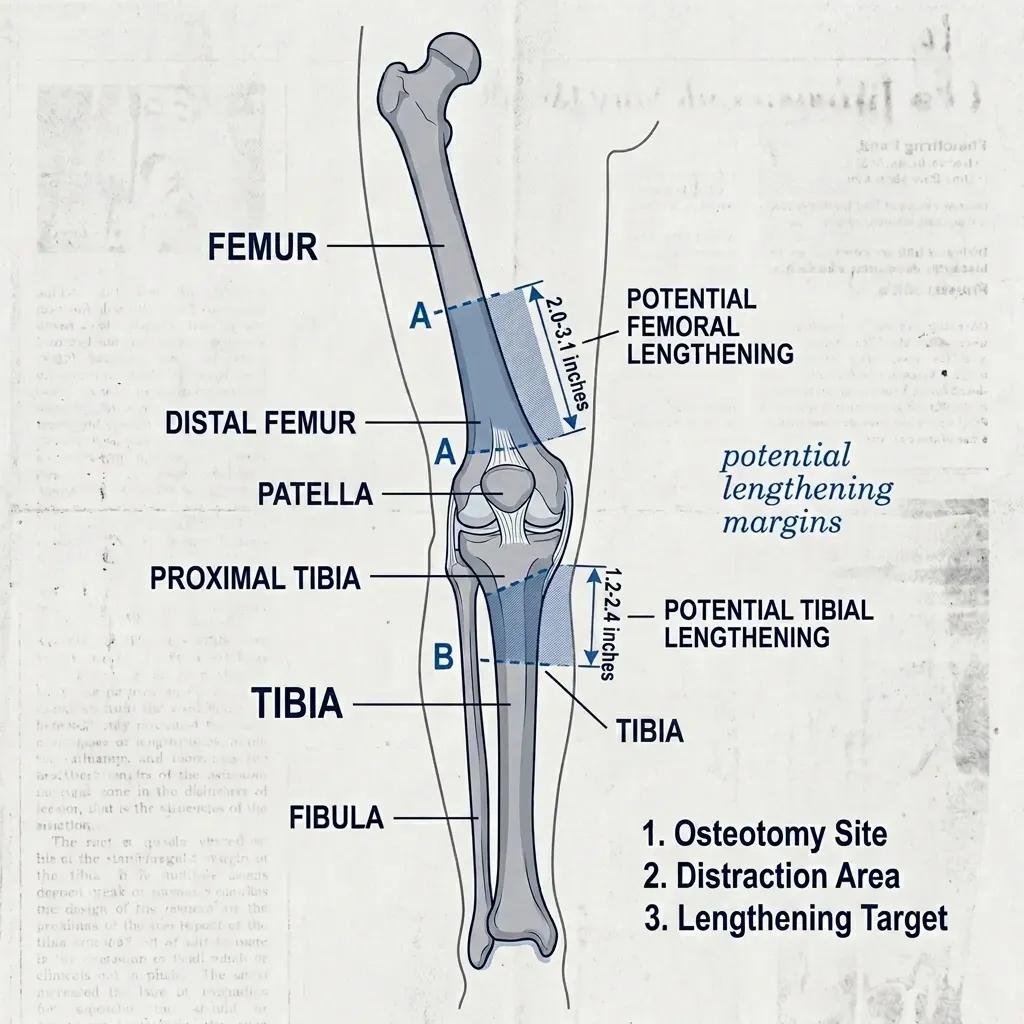 Femur and Tibia Lengthening Margins